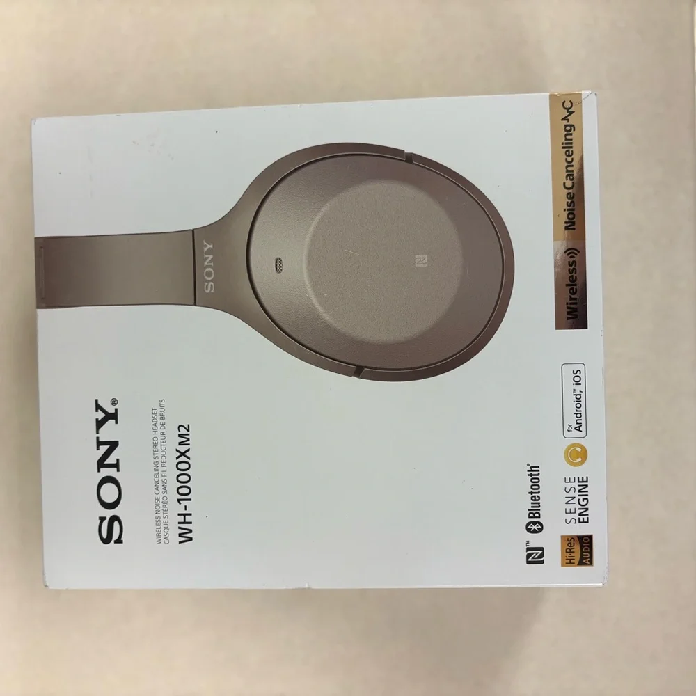 Sony WH-1000XM2 Wireless Over-Ear Headphones - Beige/Brown